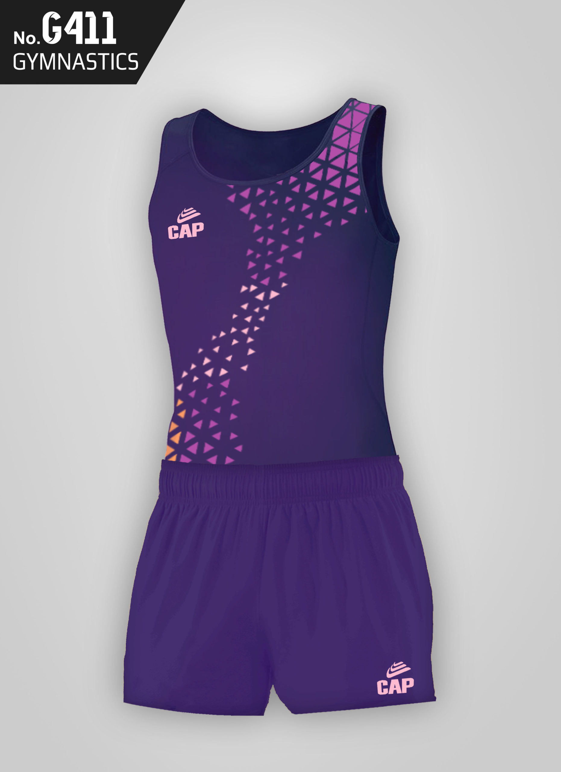 G411- ΑΝΔΡΙΚΟ ΚΟΡΜΑΚΙ & ΣΟΡΤΣ ΓΥΜΝΑΣΤΙΚΗΣ - PURPLE GEO